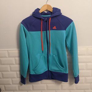 Adidas Colourblock "80s" retro hoodie